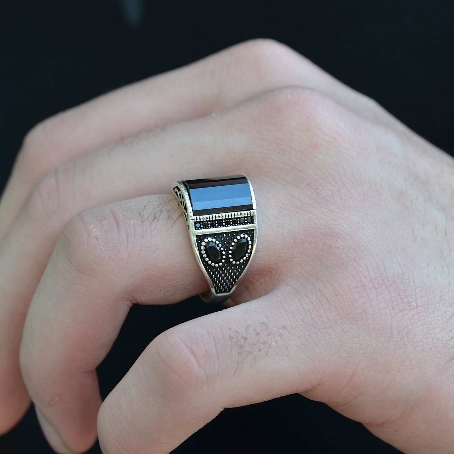 Titan Stripe Ring silver 925k