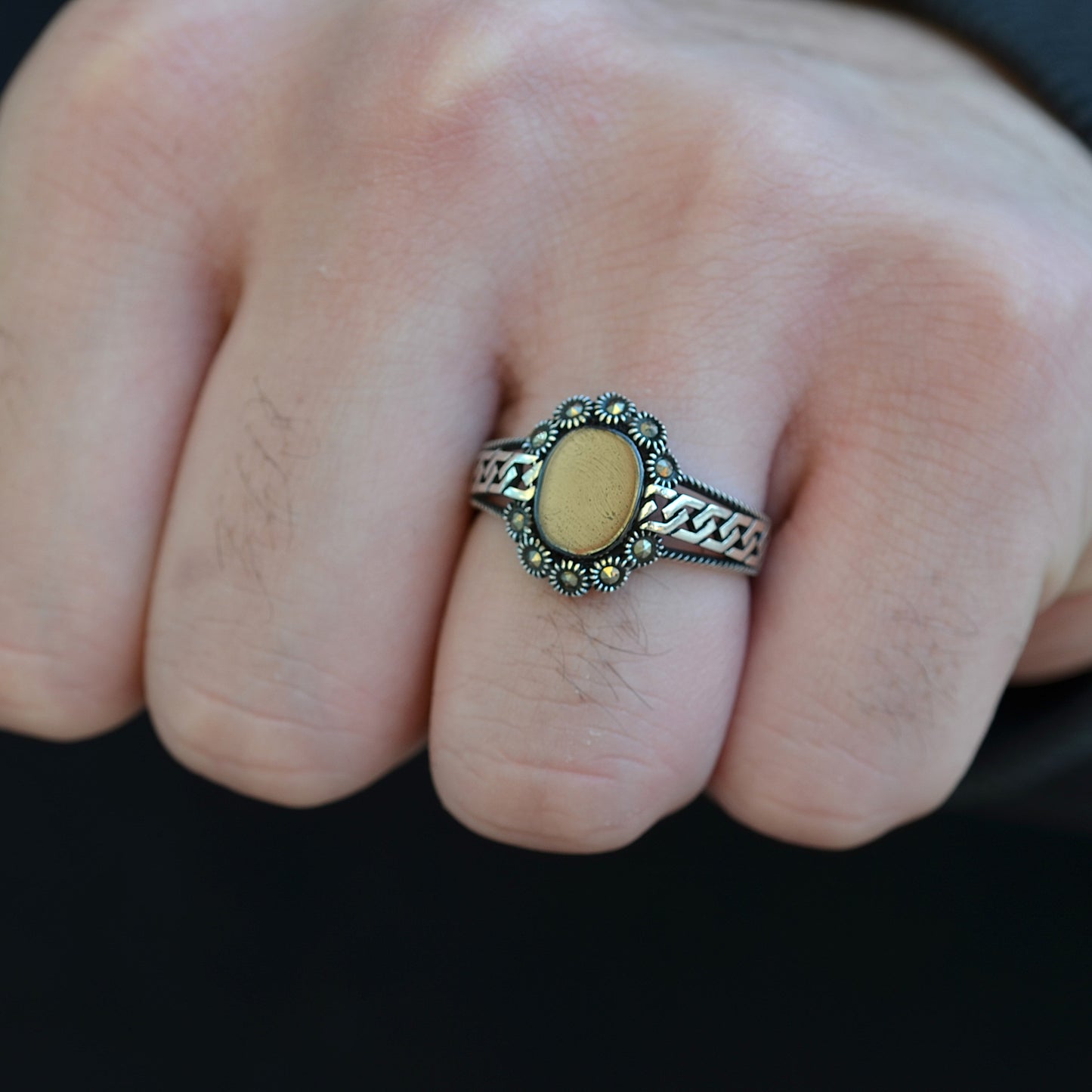 Shadow Orbit Ring silver 925k