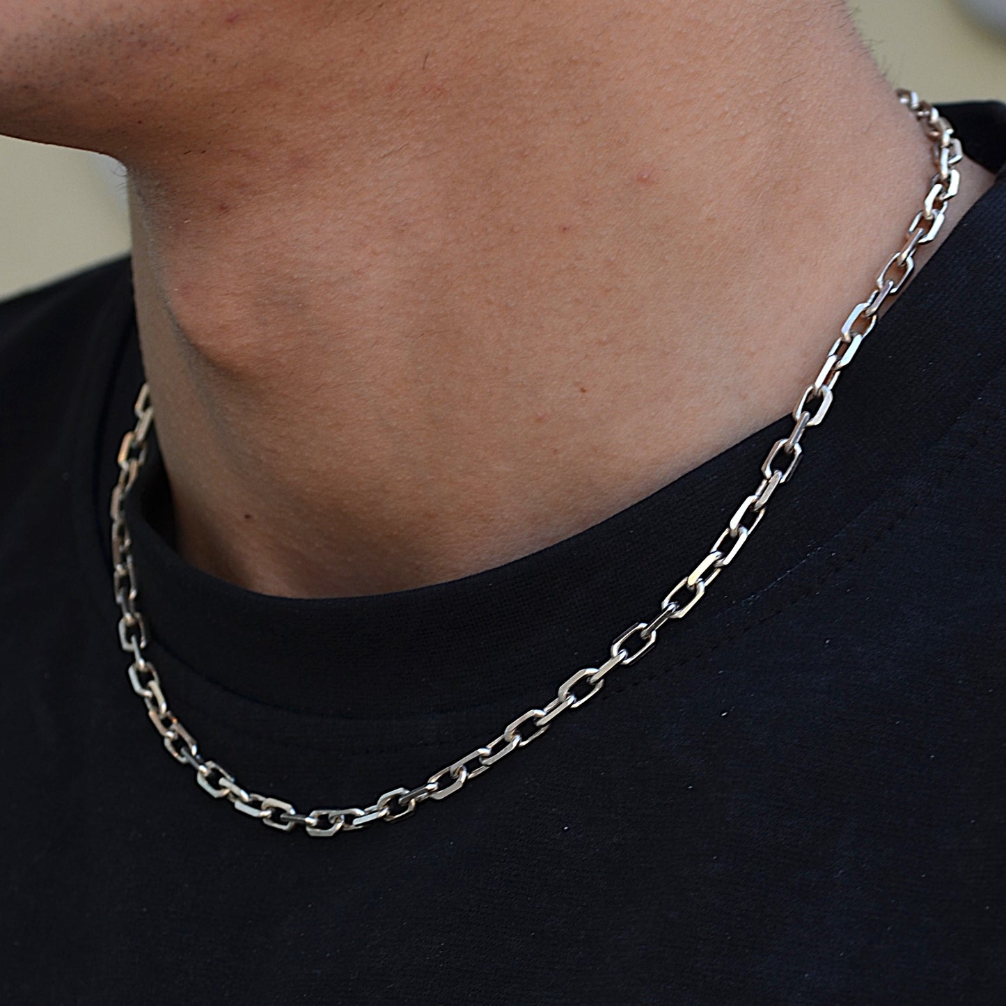 italian style chain for men silver 925k 45cm