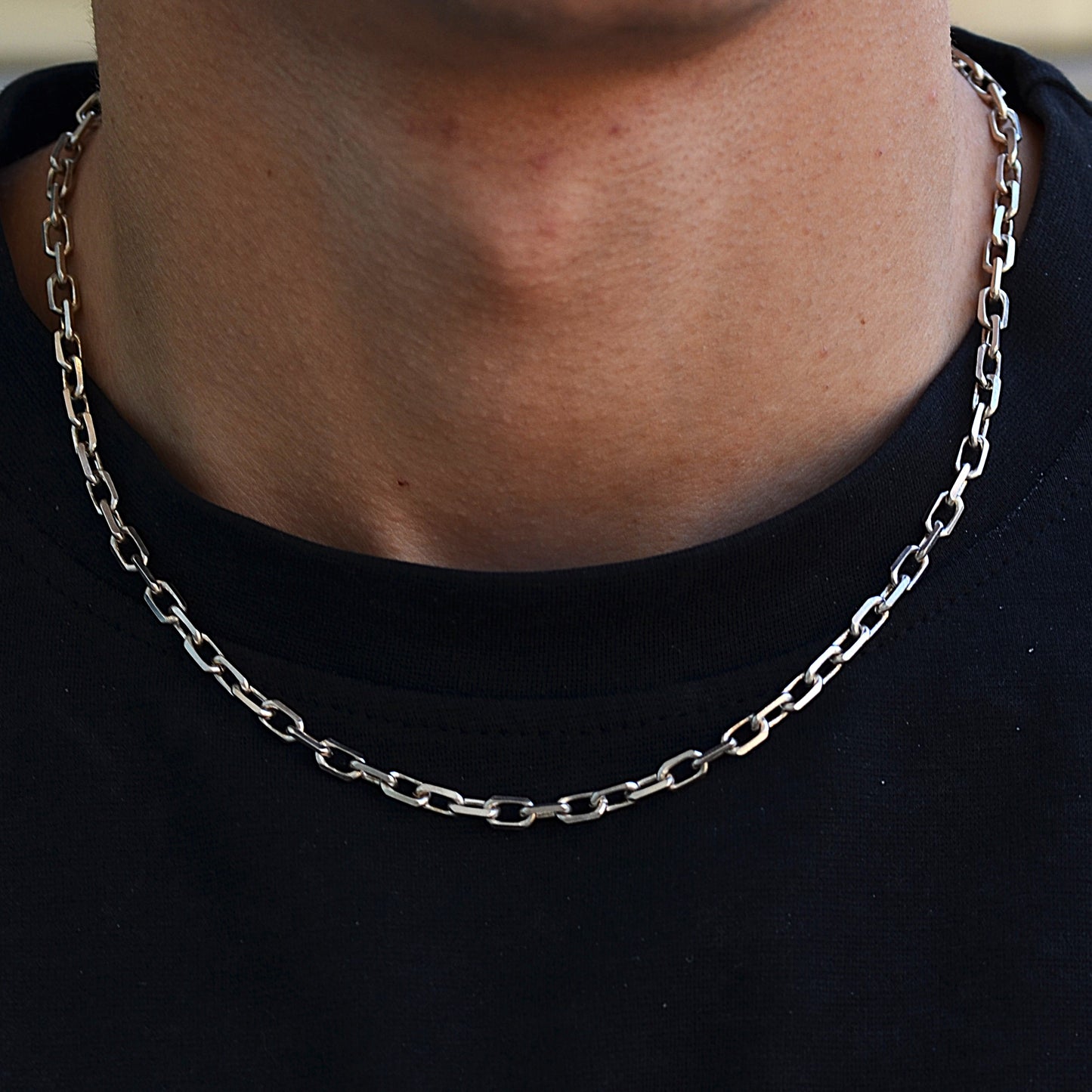 italian style chain for men silver 925k 45cm