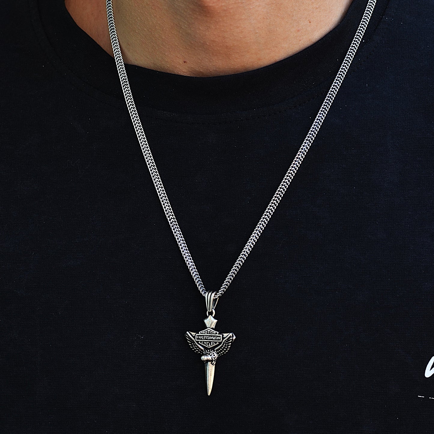 harley-davidson chain silver 925k