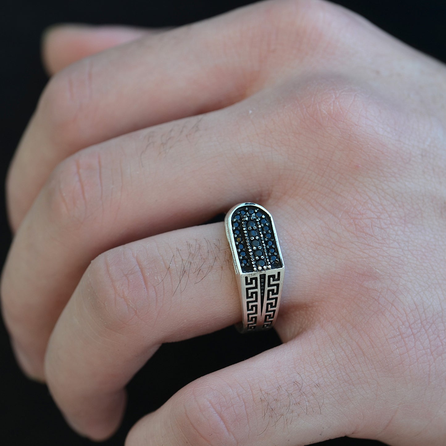 Eclipse Shield Ring silver 925k