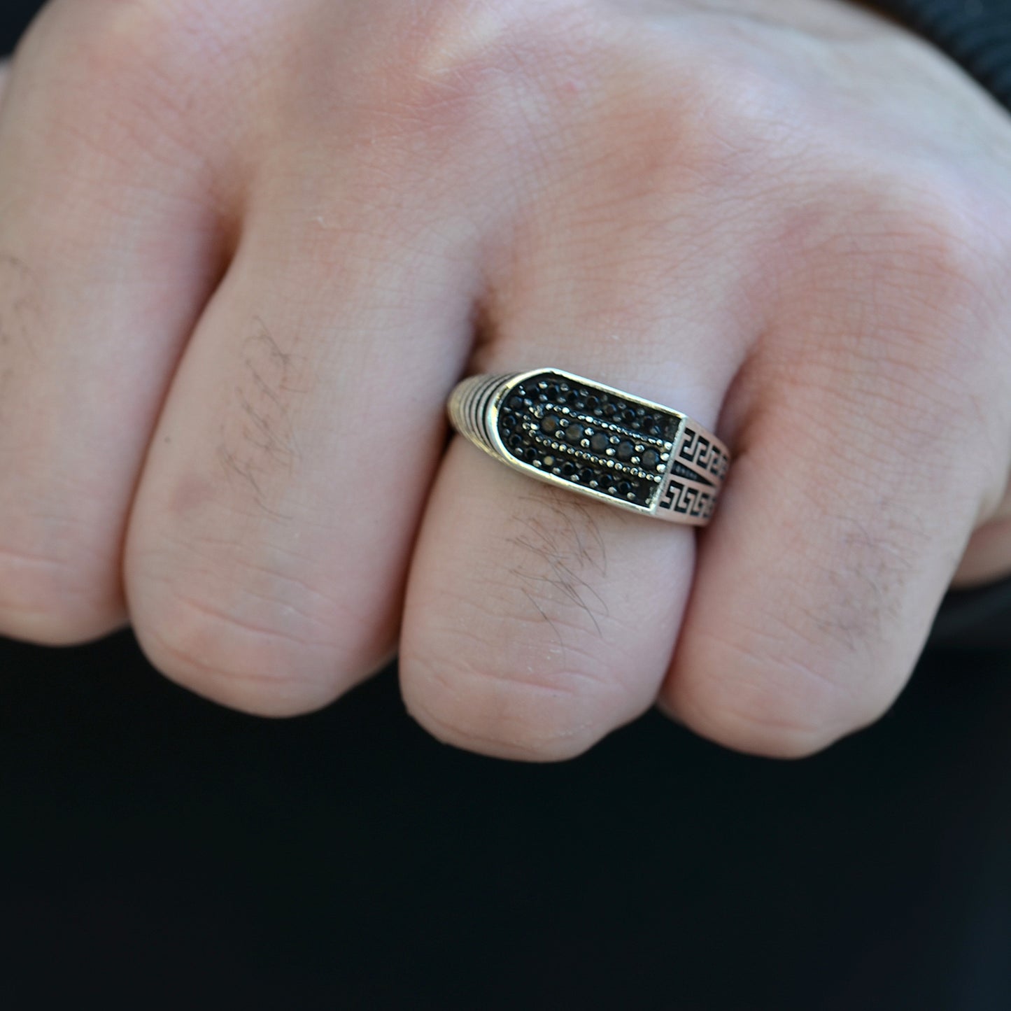 Eclipse Shield Ring silver 925k