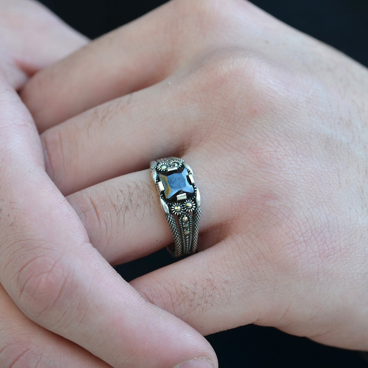 Black Radiance Ring silver 925k