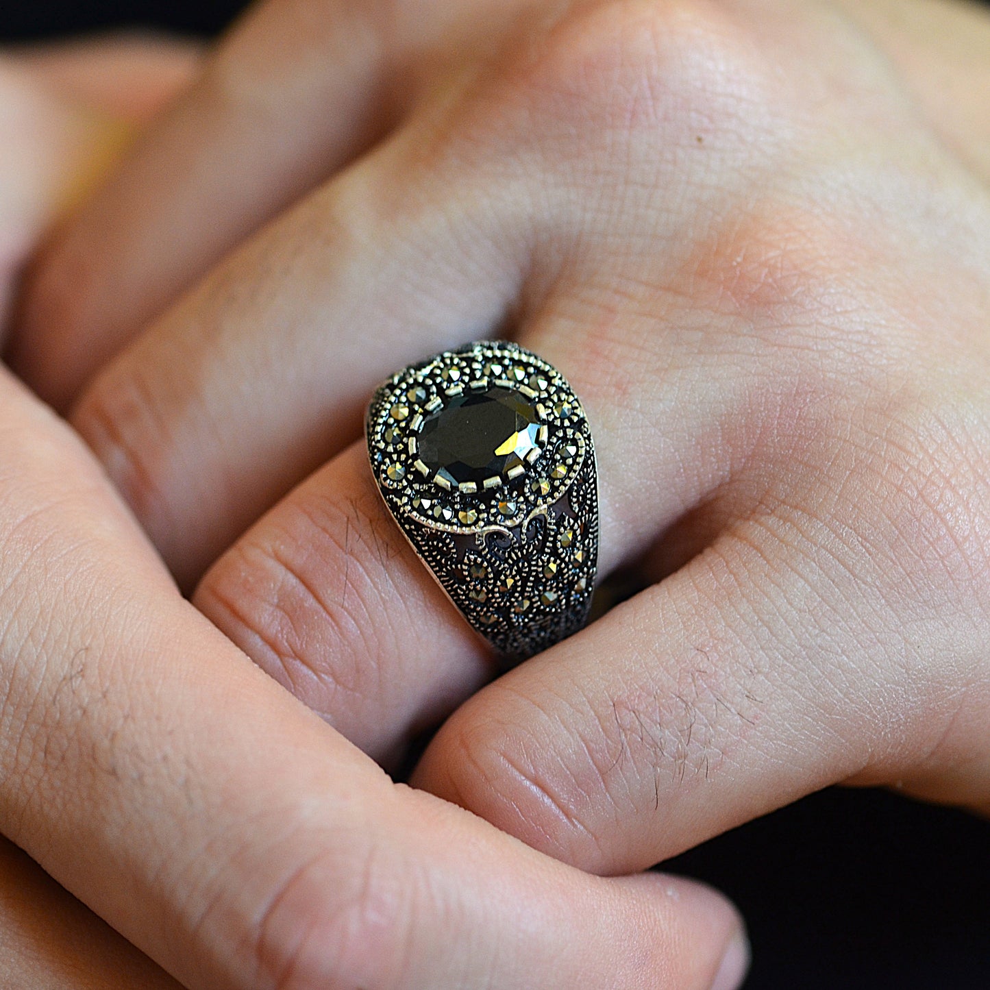 Imperial Halo Ring silver 925k