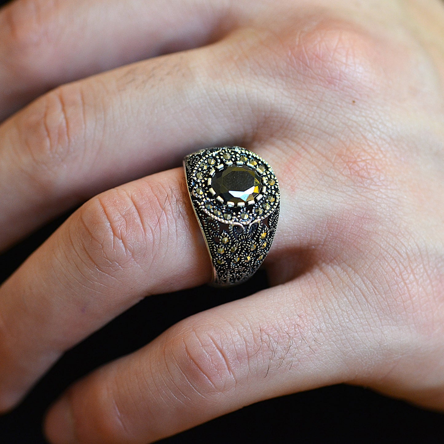 Imperial Halo Ring silver 925k
