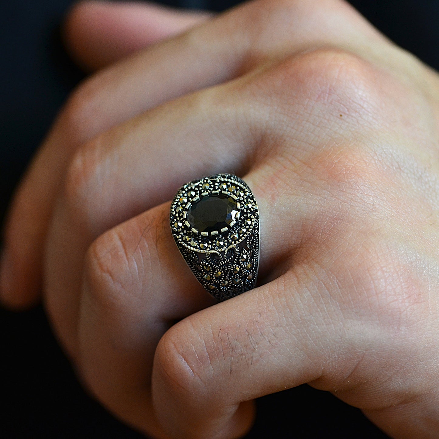 Imperial Halo Ring silver 925k