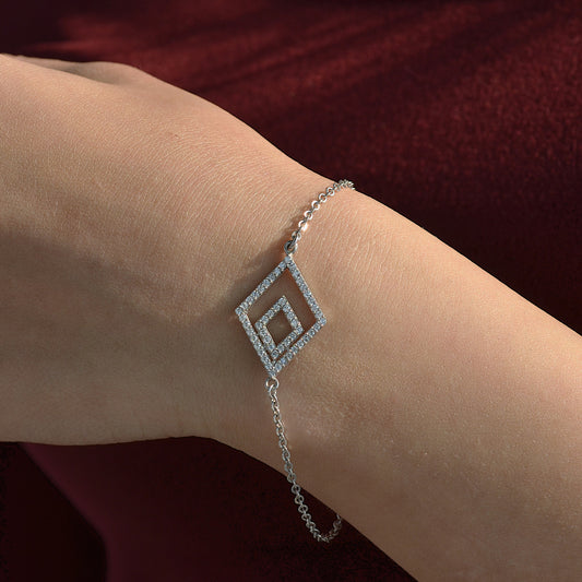 SILVER BRACELET FOR WOMEN ZARCON STONES