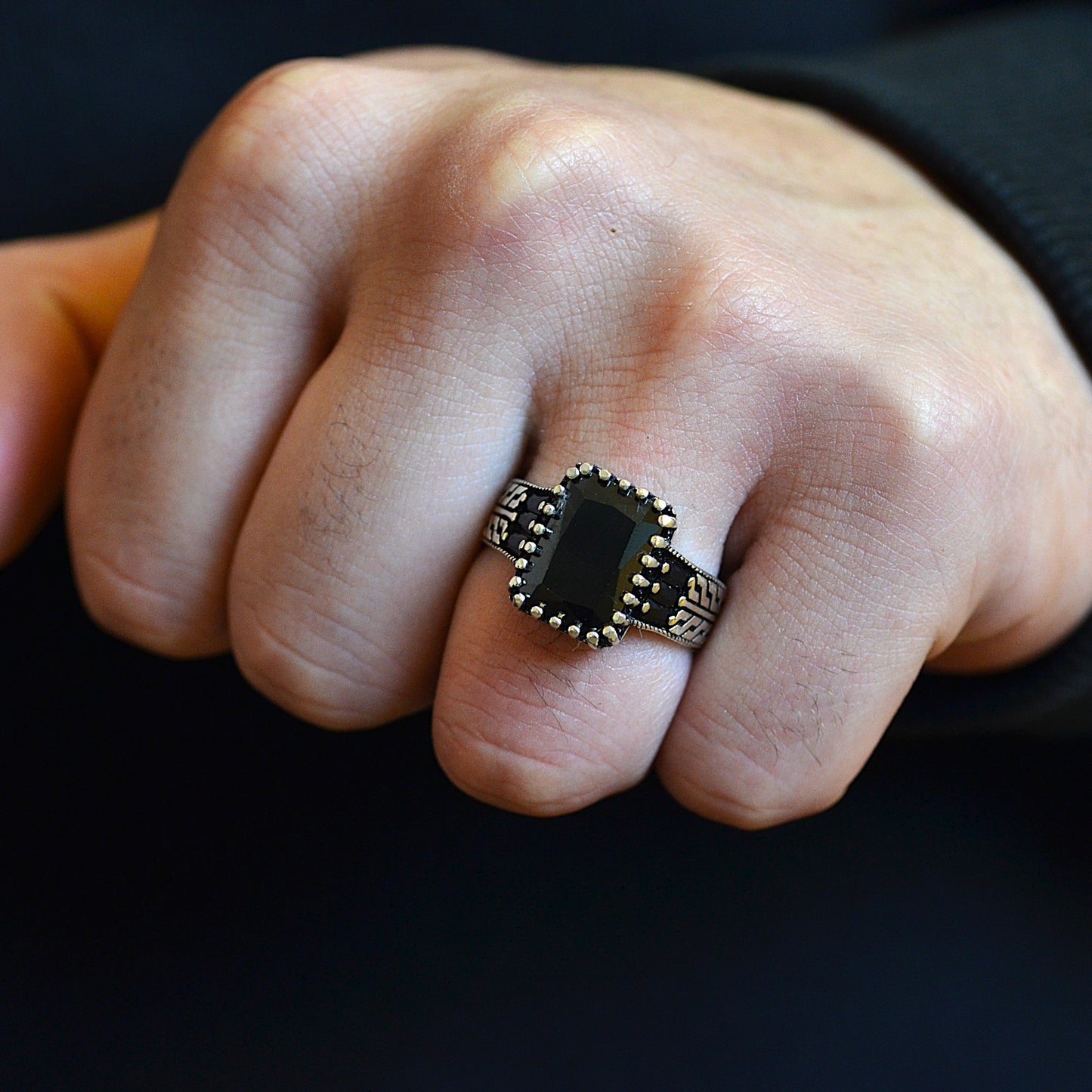 Black Titan Ring silver 925k