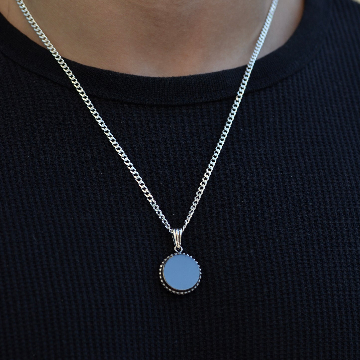 Luna Circle Necklace silver 925K
