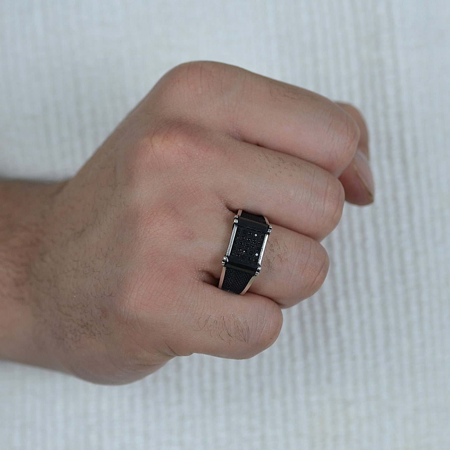 Black Matrix Ring silver 925k