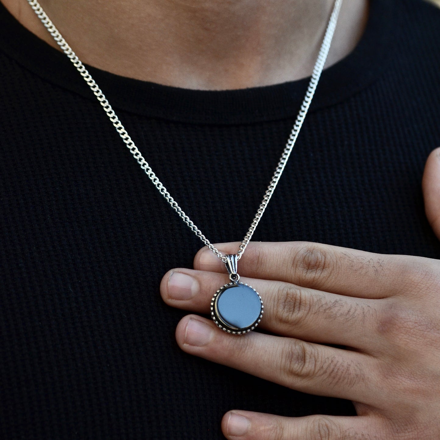 Luna Circle Necklace silver 925K