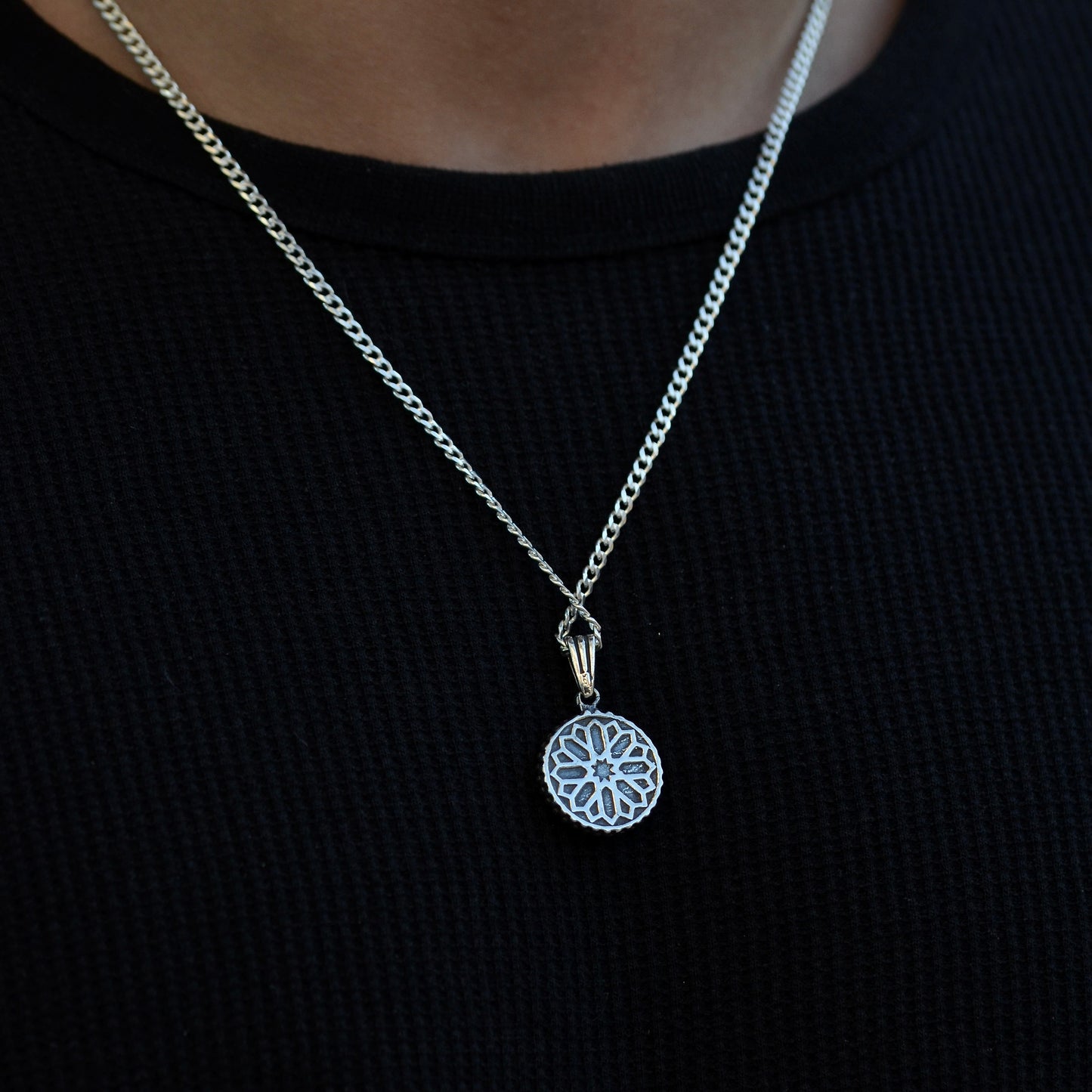 Luna Circle Necklace silver 925K