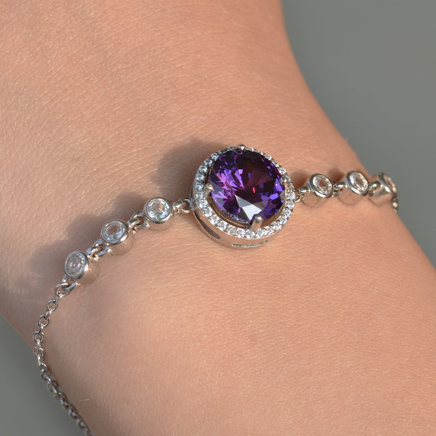 SILVER BRACELET FOR WOMEN BLUE STONES