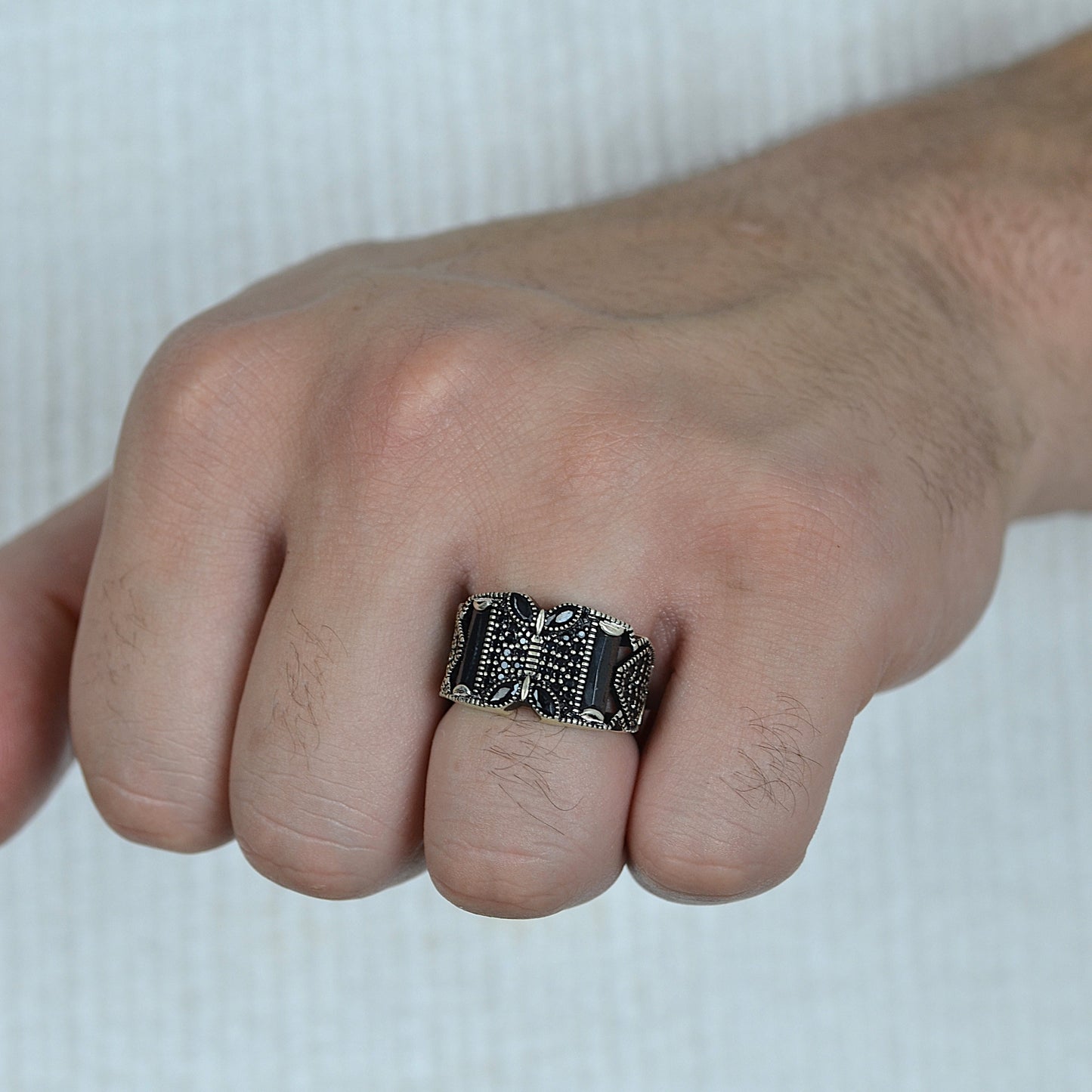 Midnight Monarch Ring silver 925k