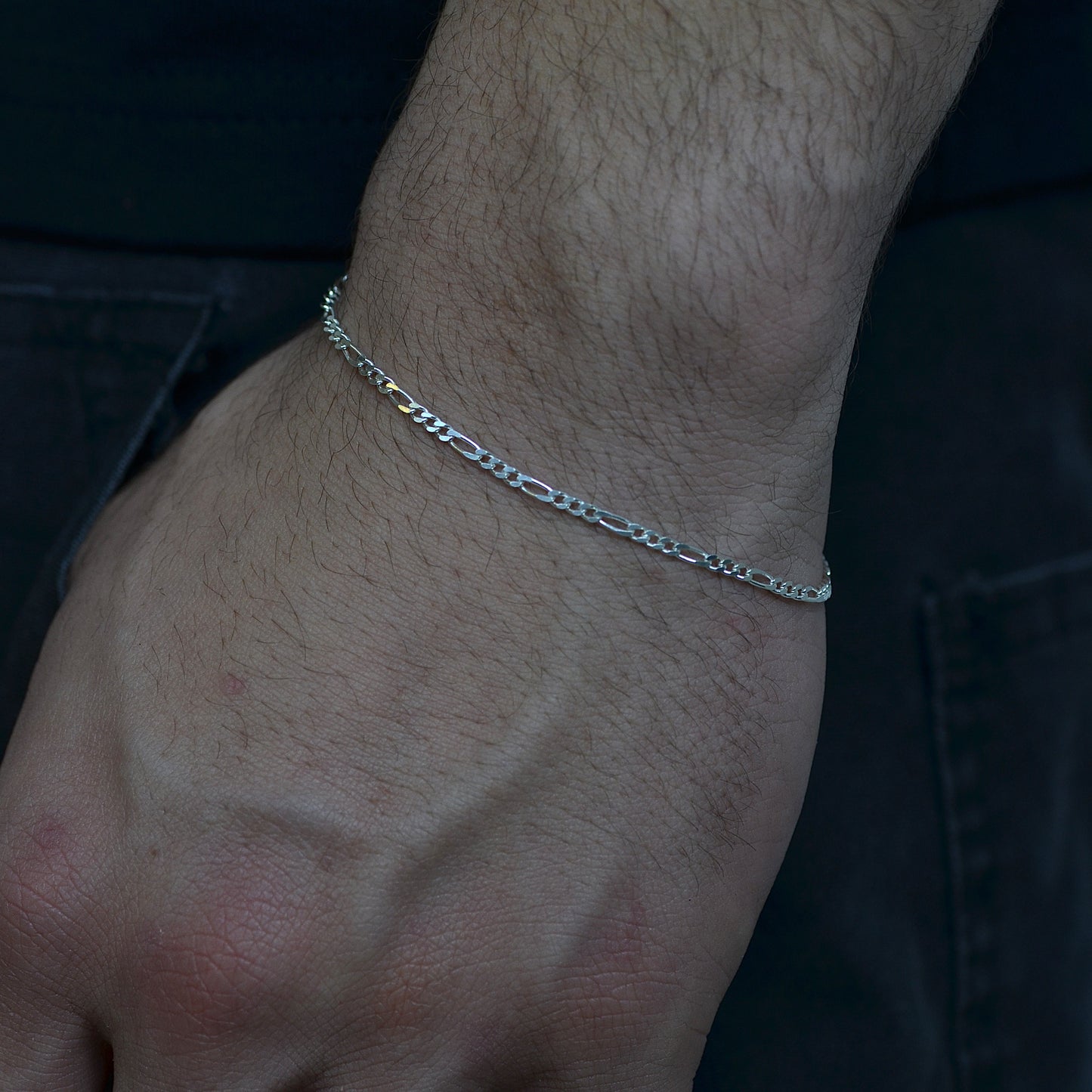 Minimal Link Bracelet silver 925k Width:(4) mm