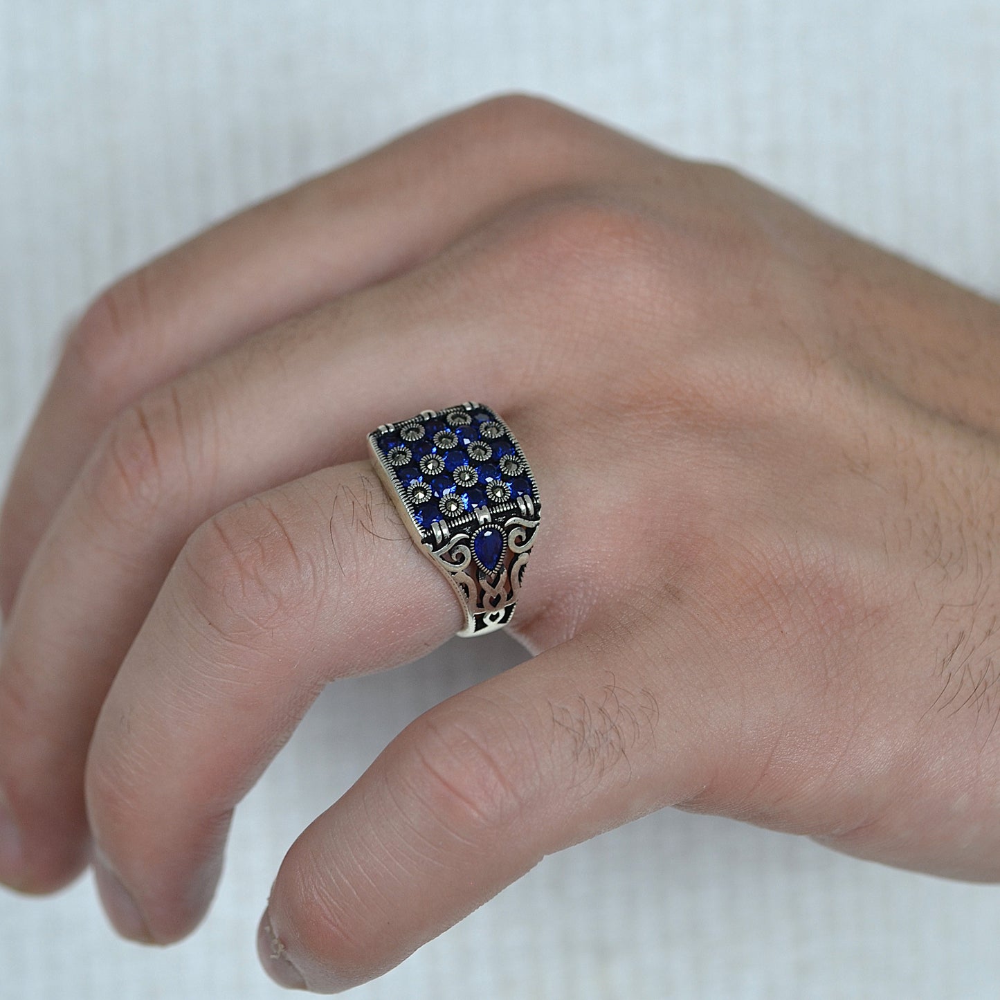 Sapphire Majesty Ring silver 925k