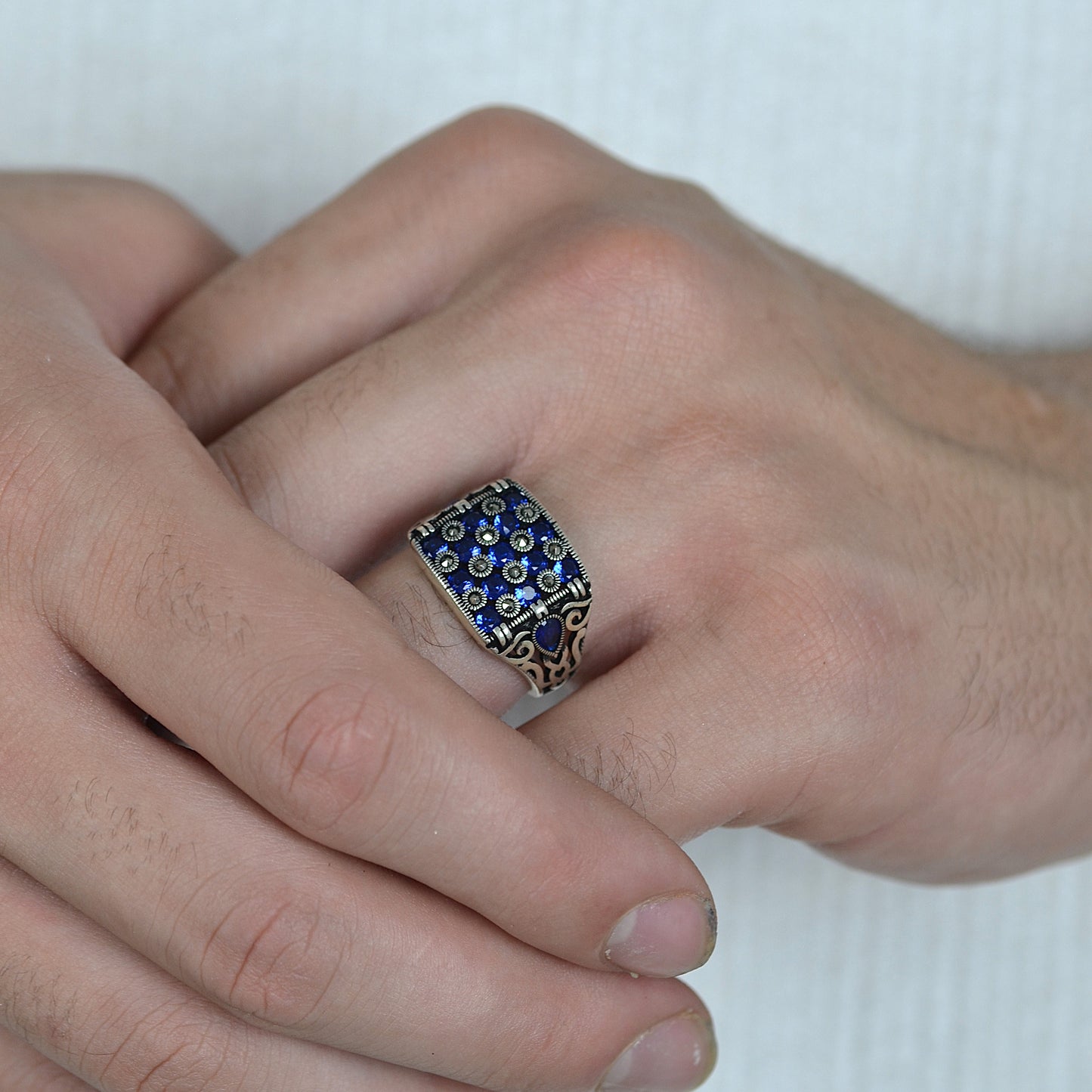 Sapphire Majesty Ring silver 925k