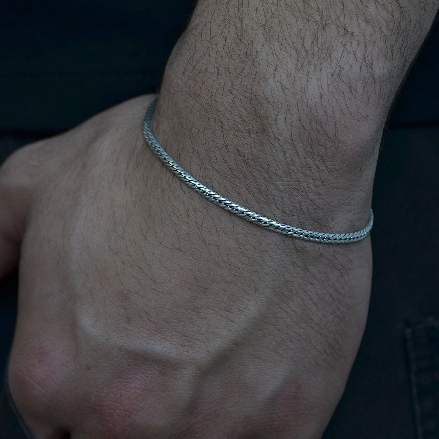 Modern Twist Bracelet silver 925k Width:(4) mm