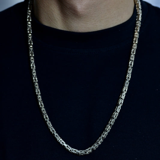 King Style Necklace silver 925K Length: (65) cm Width: (7) mm