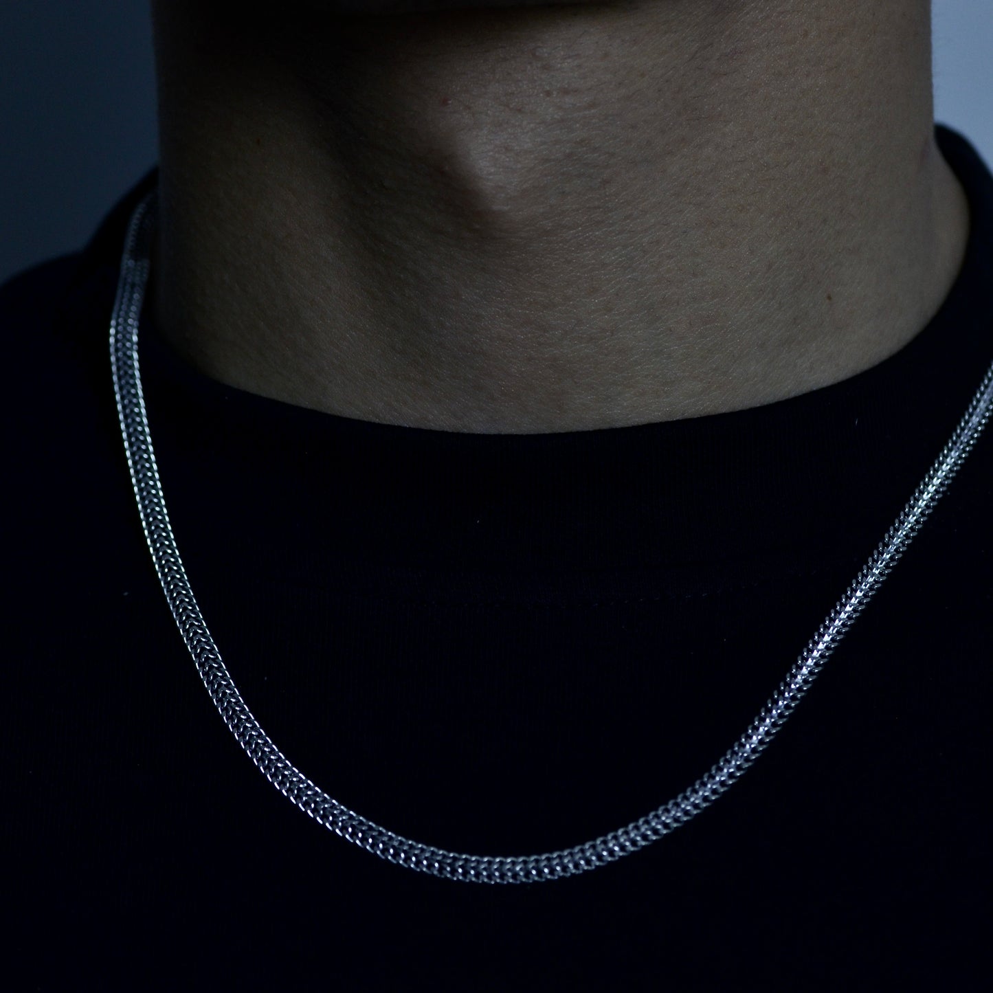 Snake Chain Silver Necklace silver 925K Length: (60) cm Width: (4) mm