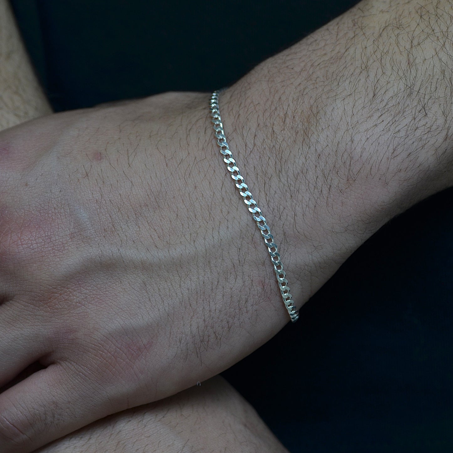 Elegant Bracelet silver 925k Width:(4) mm