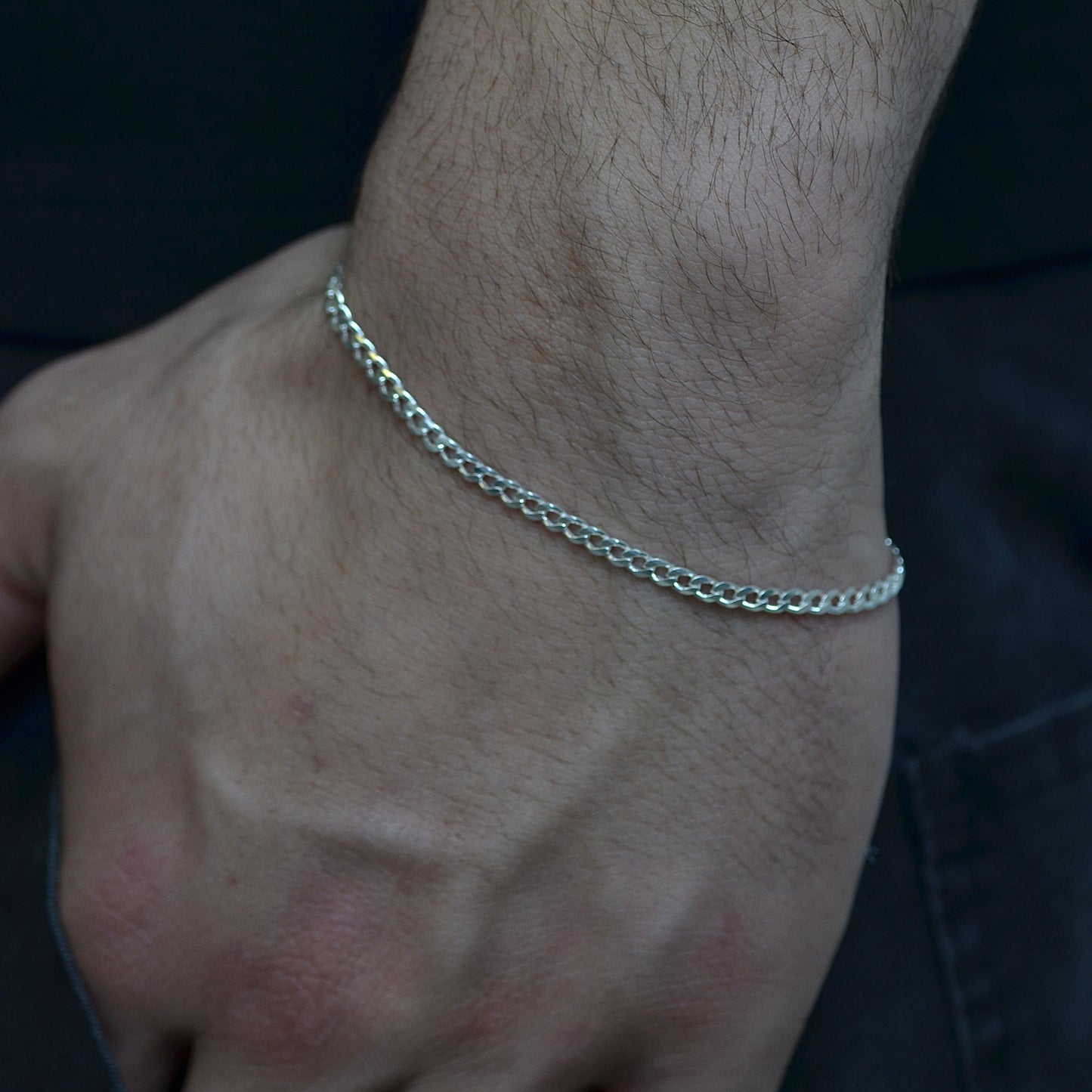 Elegant Bracelet silver 925k Width:(4) mm