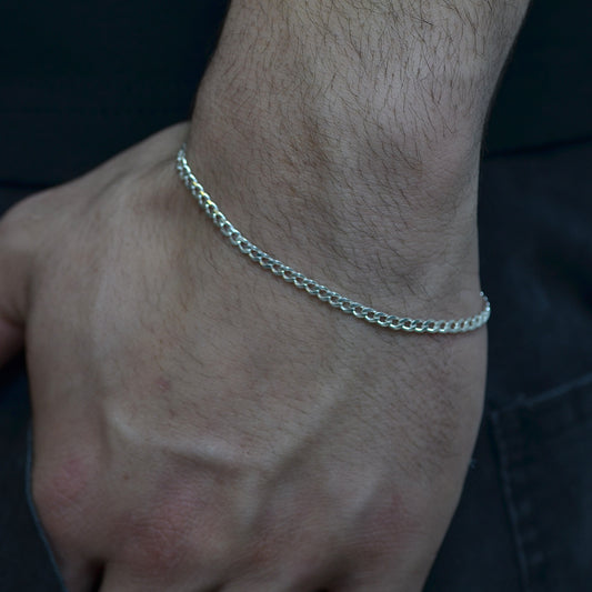 Elegant Bracelet silver 925k Width:(4) mm