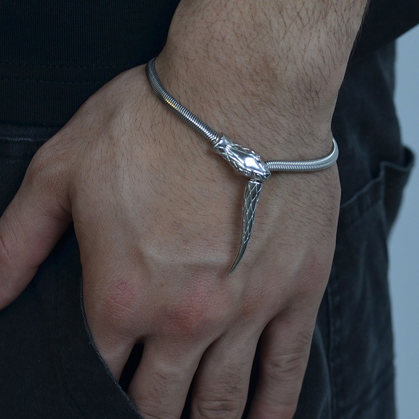 Snake Necklace & Bracelet Set silver 925k