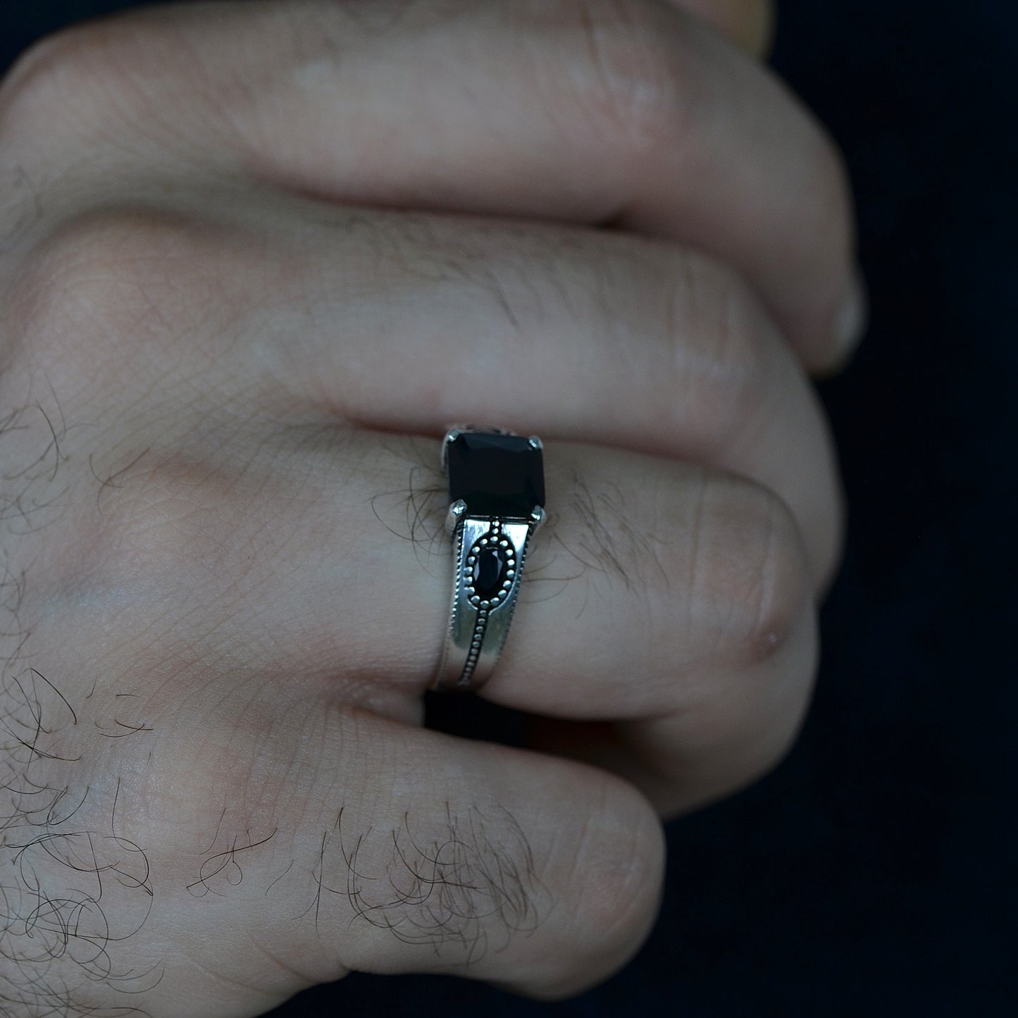 Black Monarch Ring Silver 925K