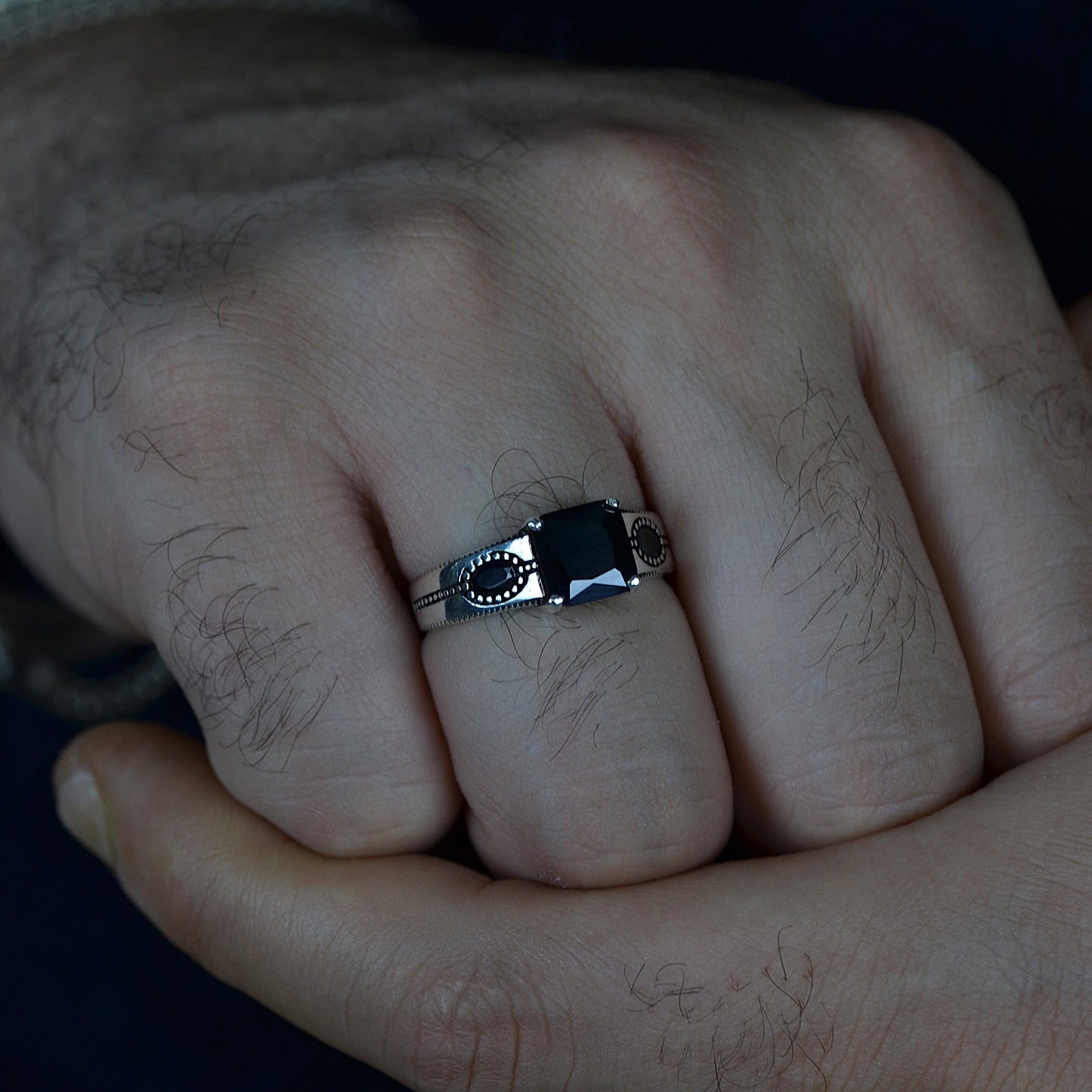 Black Monarch Ring Silver 925K