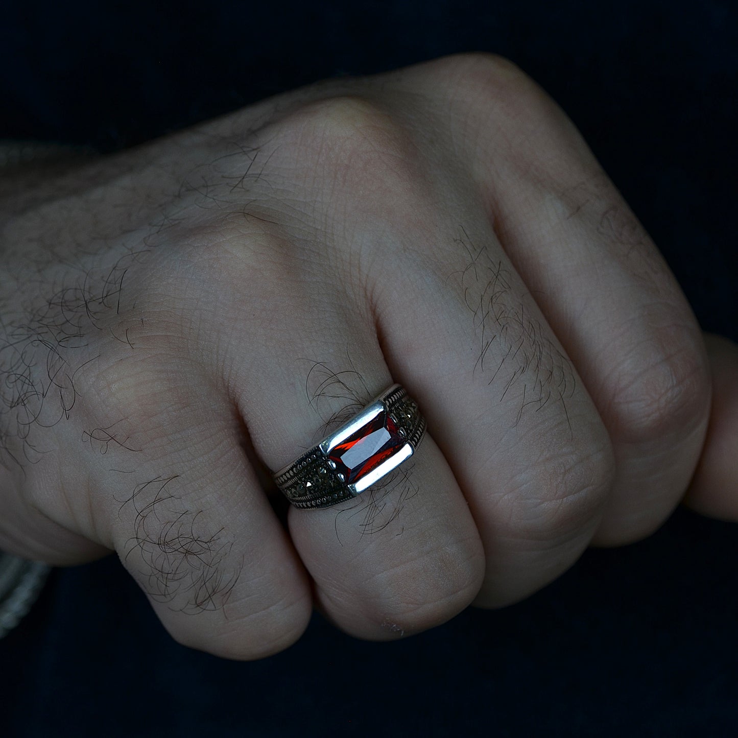 Scarlet Regent Ring Silver 925K