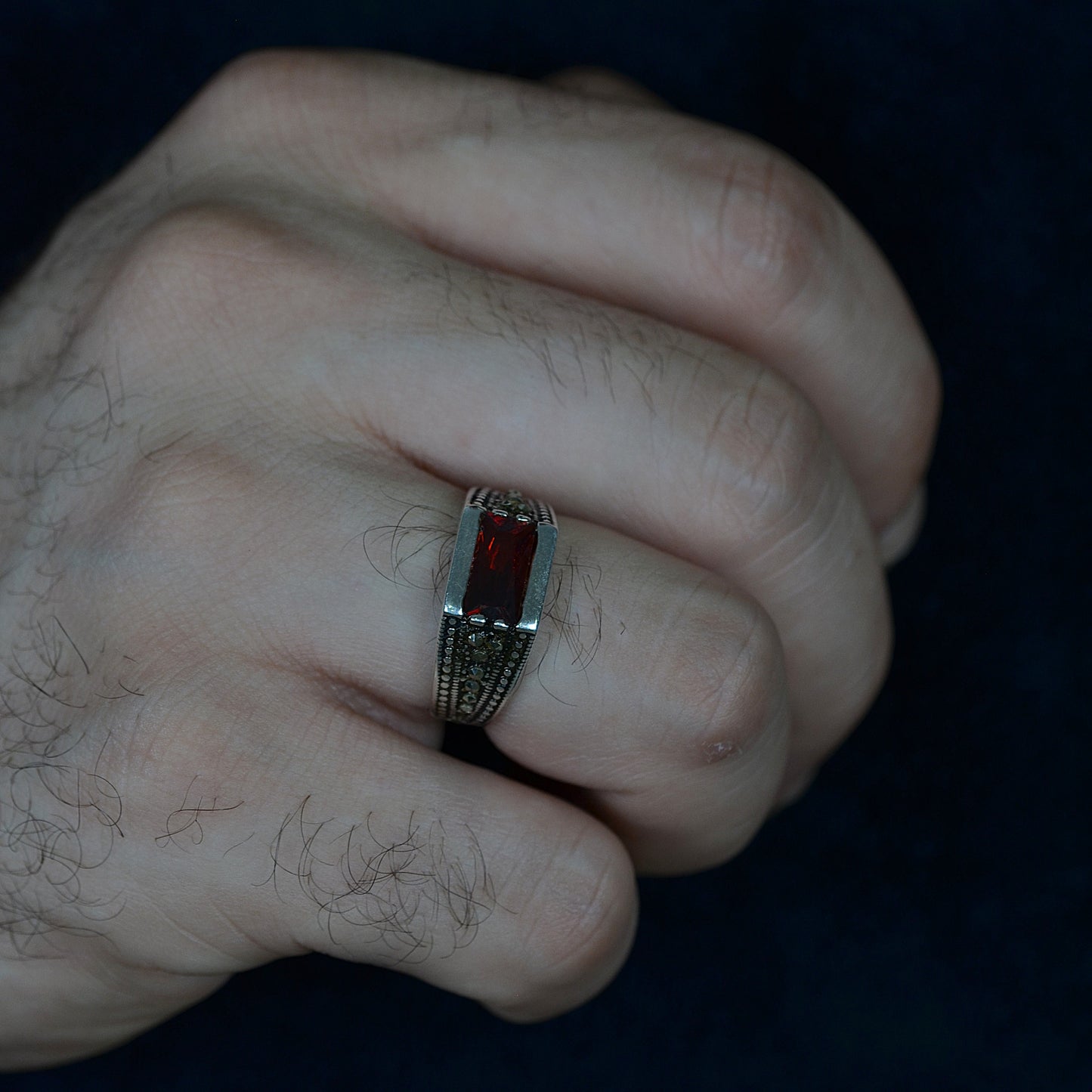 Scarlet Regent Ring Silver 925K