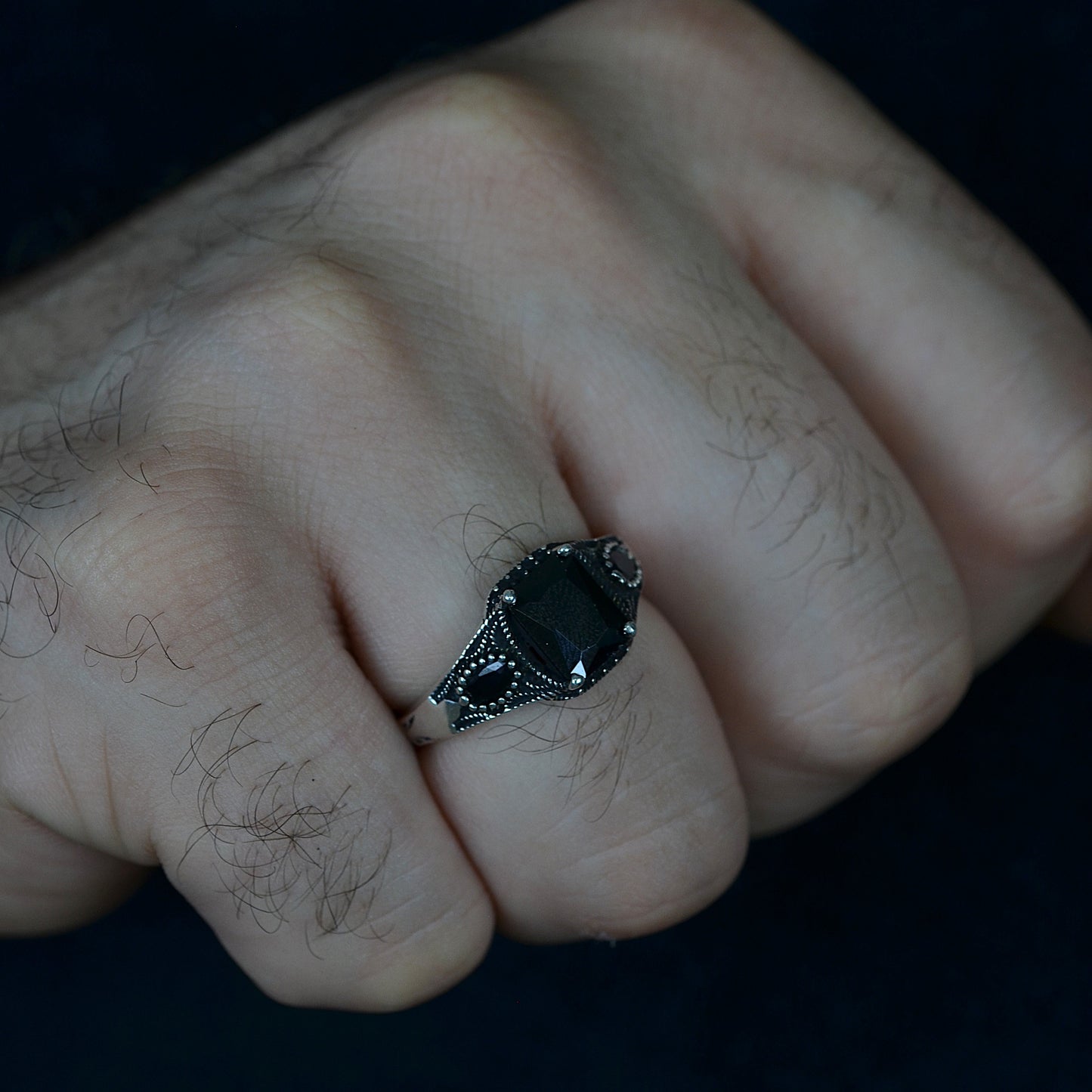 Shadow Monarch Ring Silver 925K