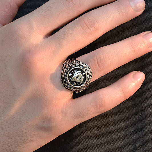 SILVER RING FOR MEN 925K TURKISH STYLE