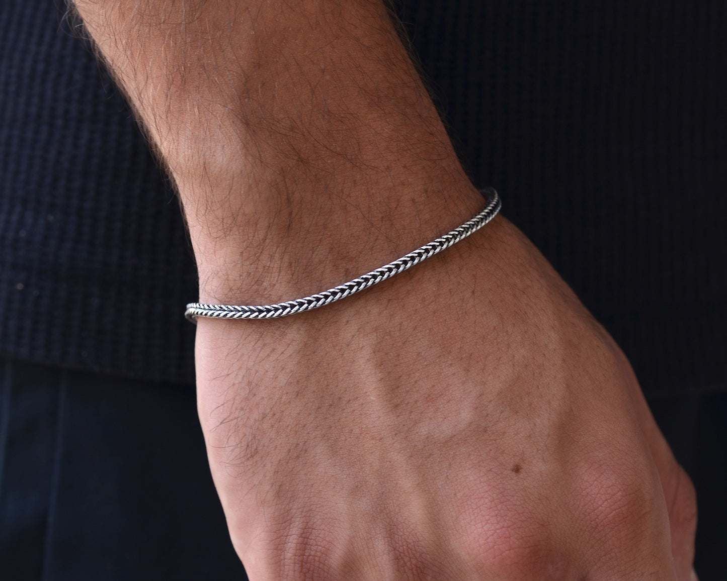 BRACELET FOR MEN 925K STERLLING SILVER