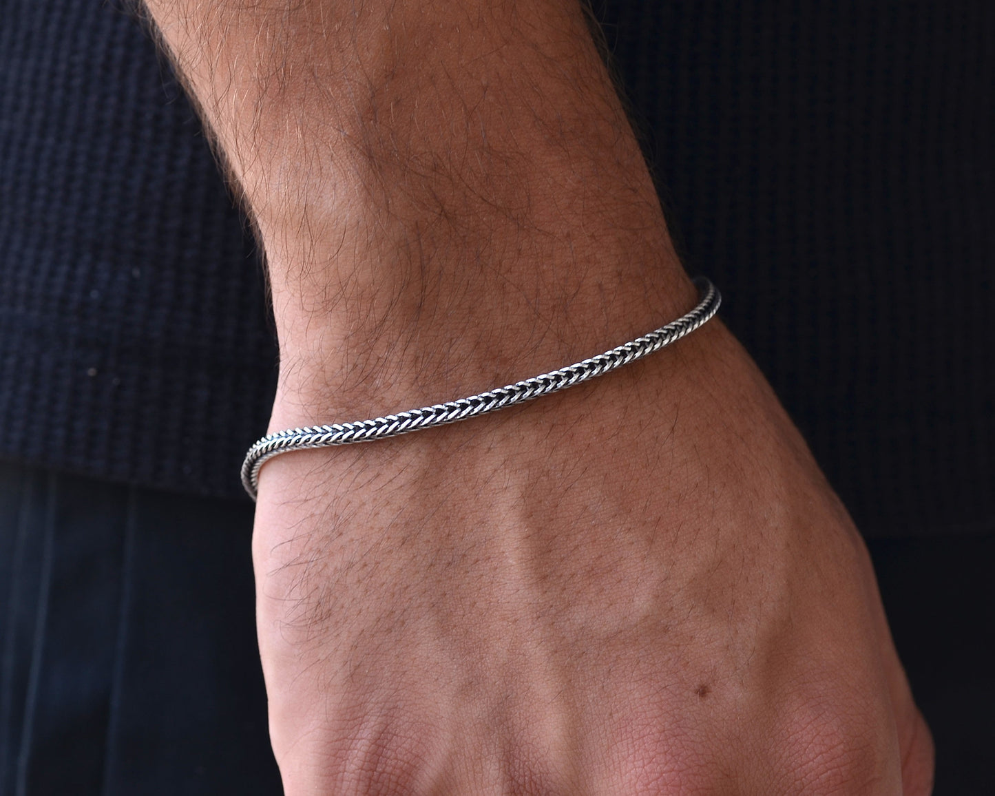 BRACELET FOR MEN 925K STERLLING SILVER
