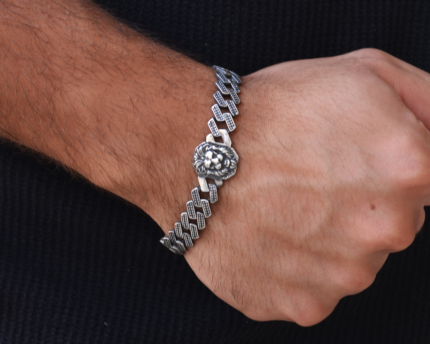bracelet for men lion NEW ARRIVAL 925k