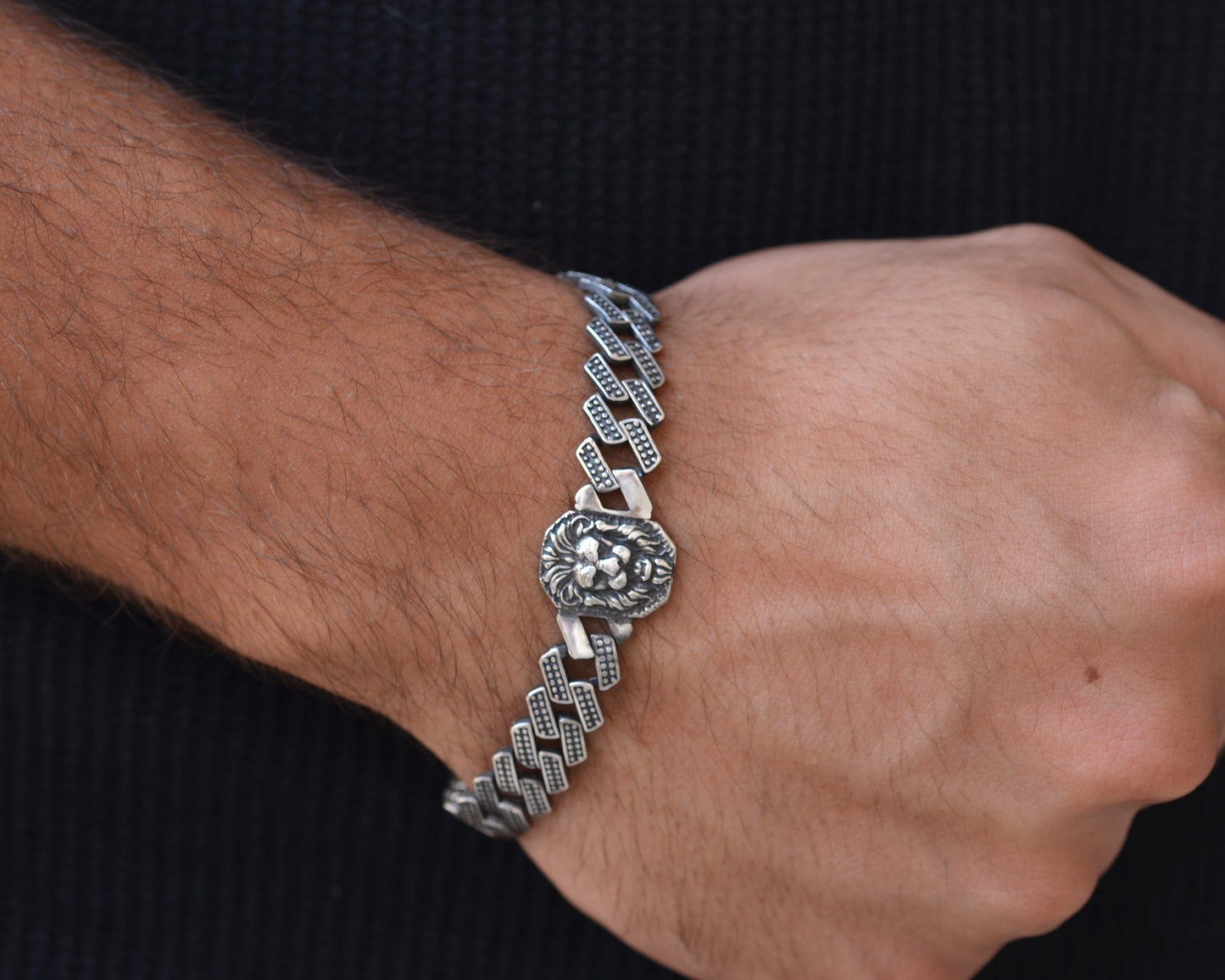 bracelet for men lion NEW ARRIVAL 925k