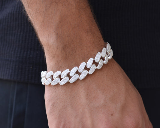 MEN BRACELET NEW ARRIVAL 925k with zircon stones