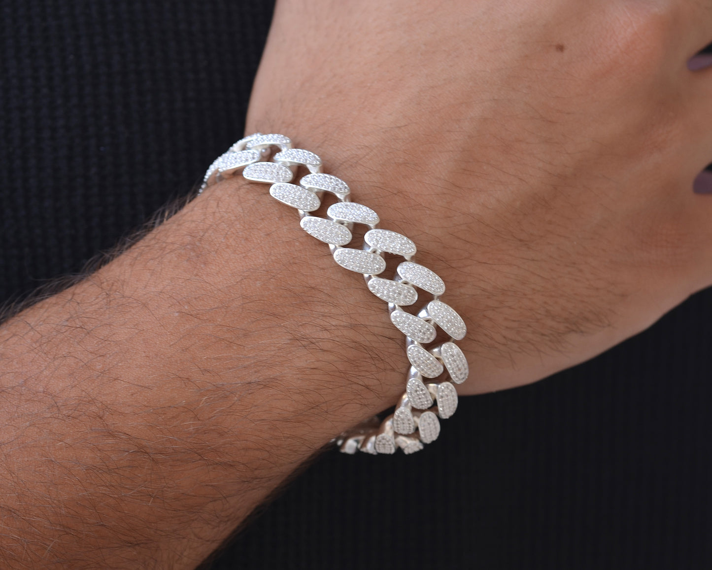 MEN BRACELET NEW ARRIVAL 925k with zircon stones