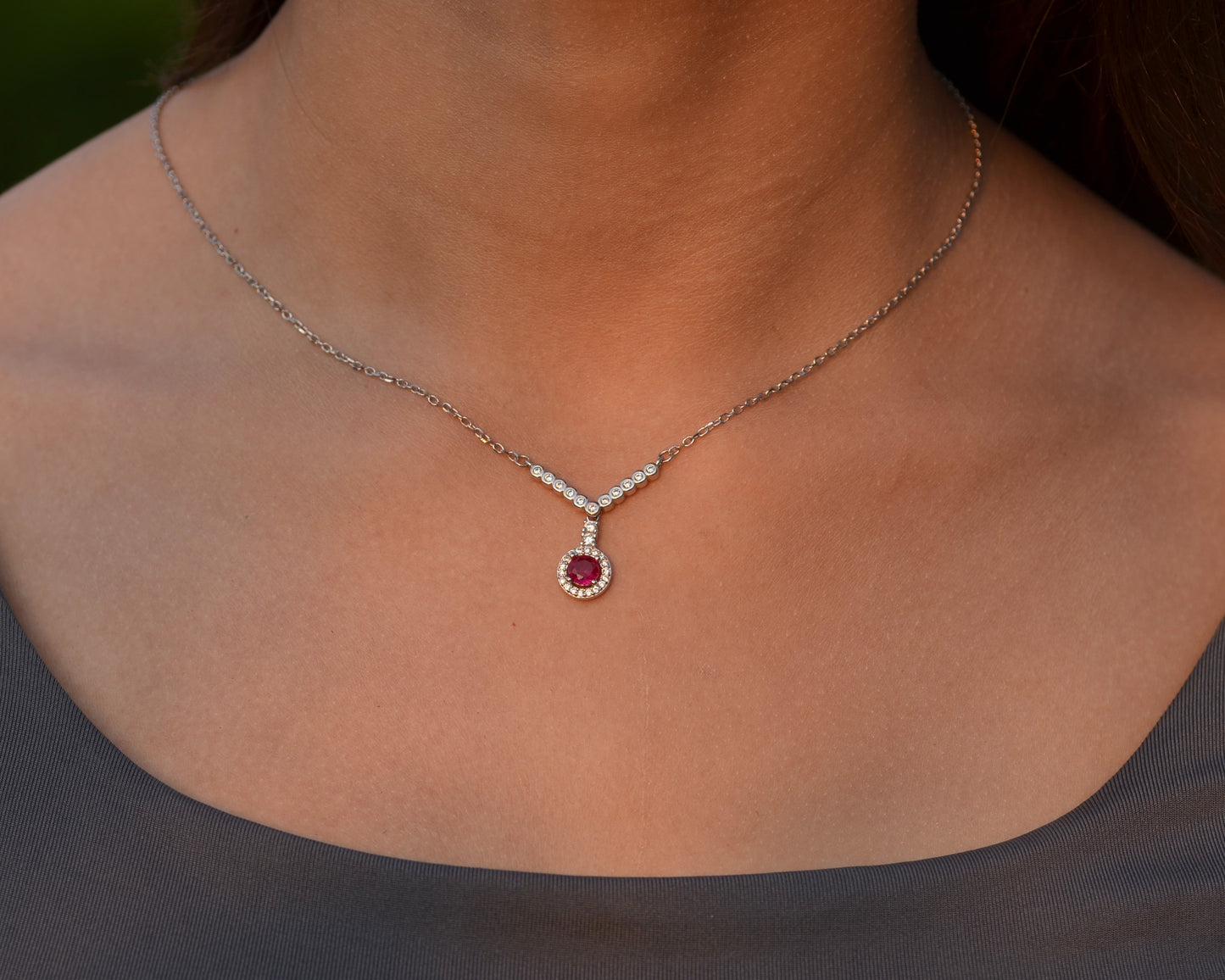 necklace for women pure silver PLATED BY PLATINUM