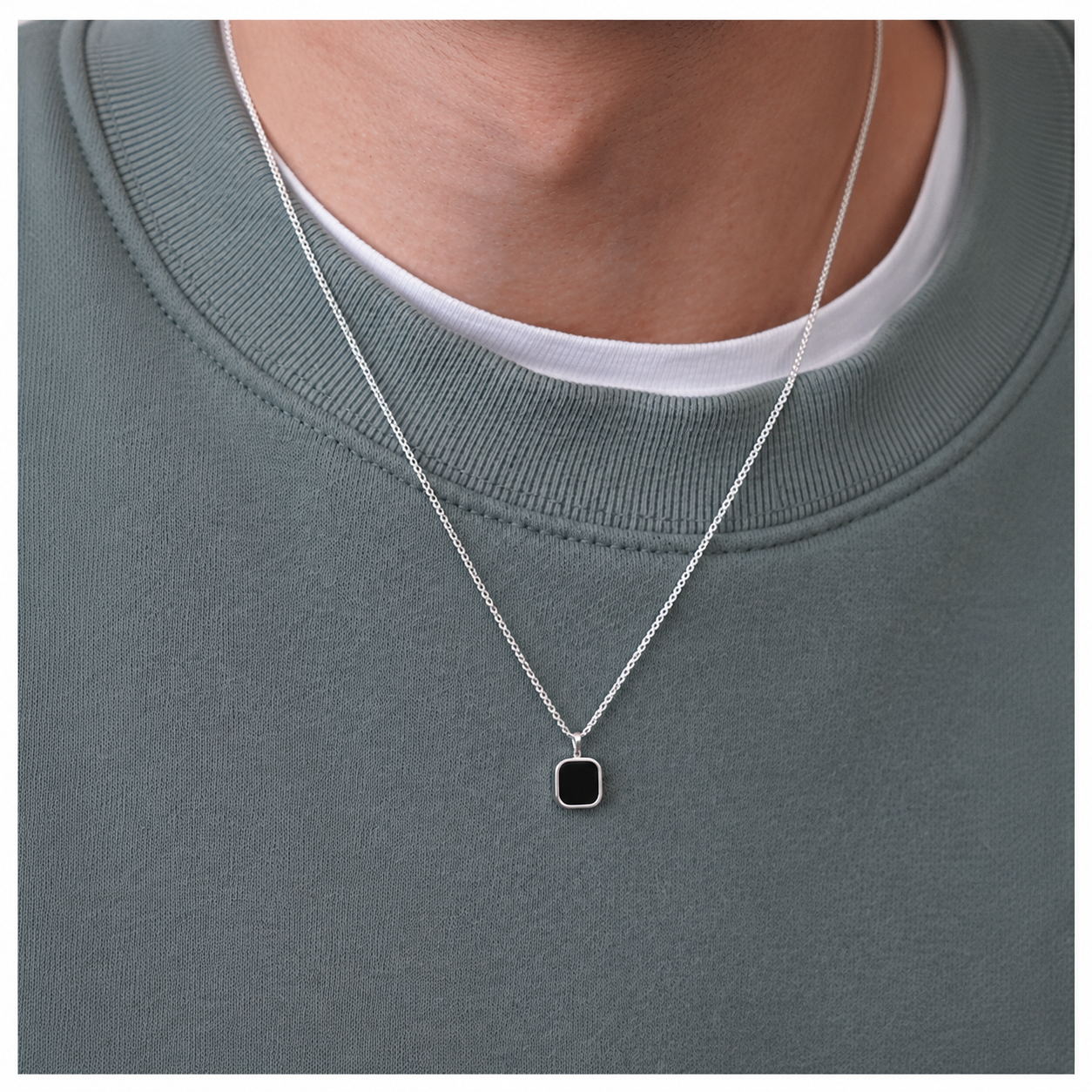 Black Signature necklace silver 925