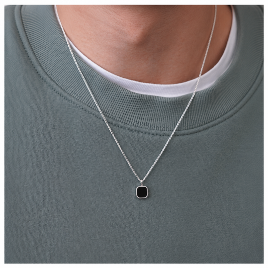 Black Signature necklace silver 925