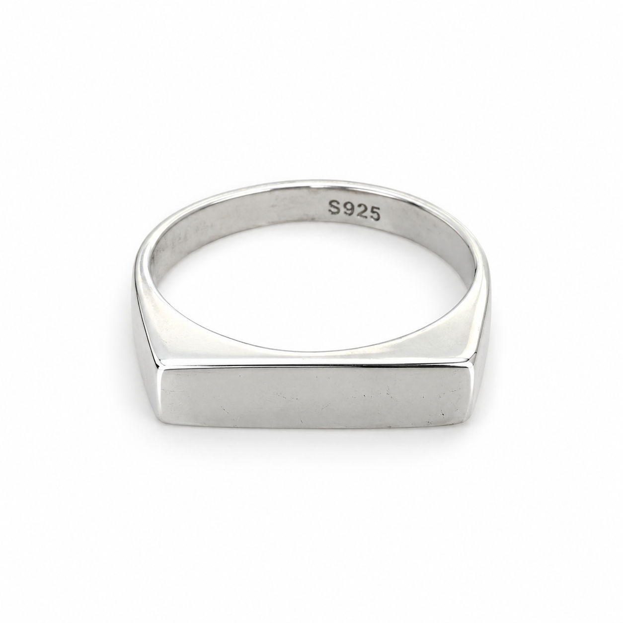 SOLID PLAIN RING SILVER 925K