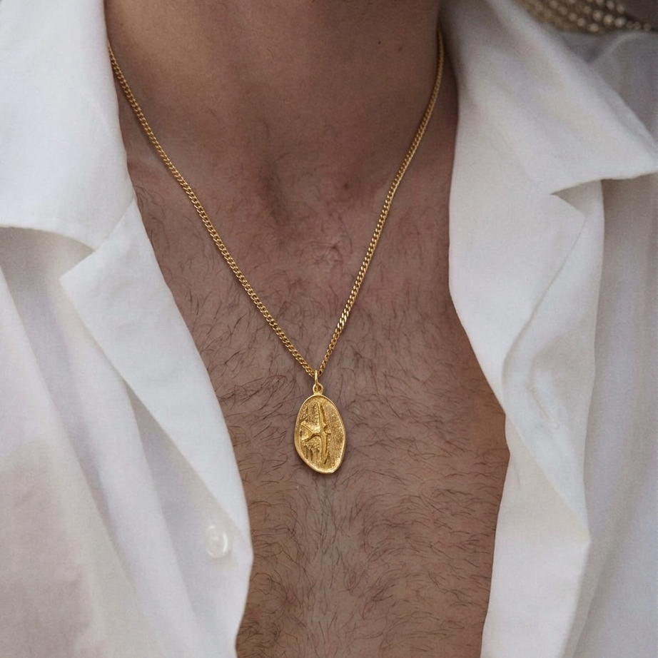 Atlas chain for men SILVER  925k plated by gold