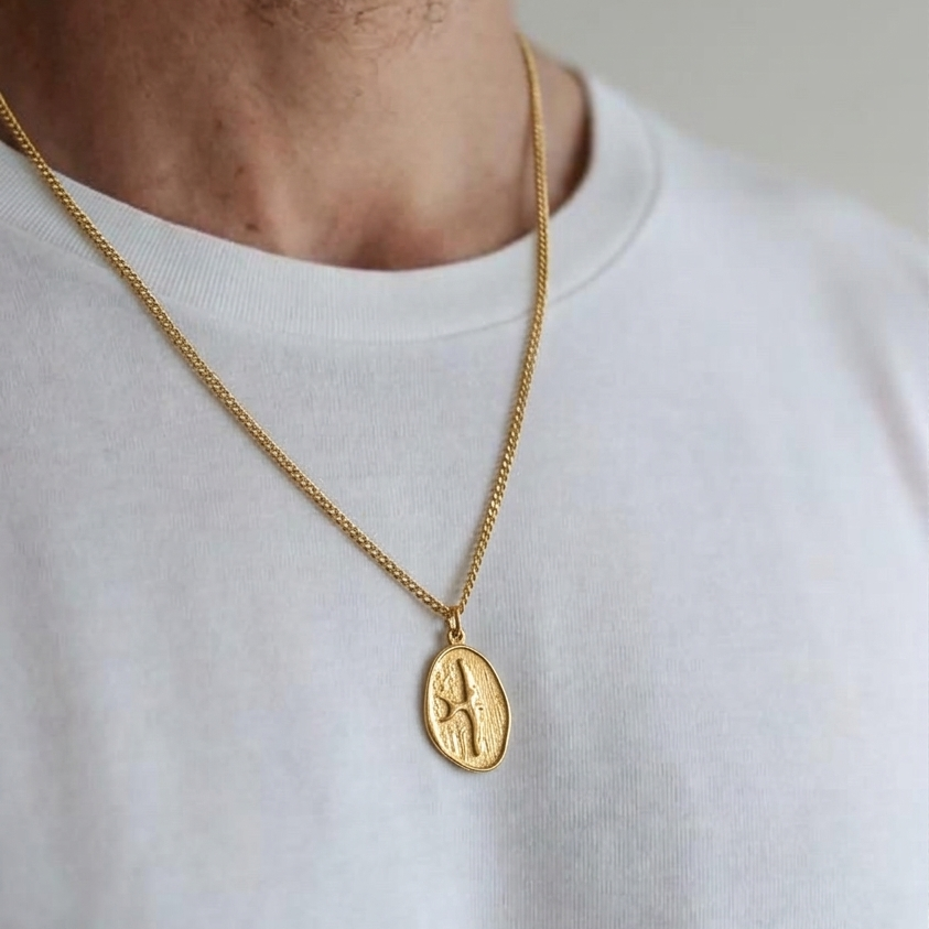 Atlas chain for men SILVER  925k plated by gold