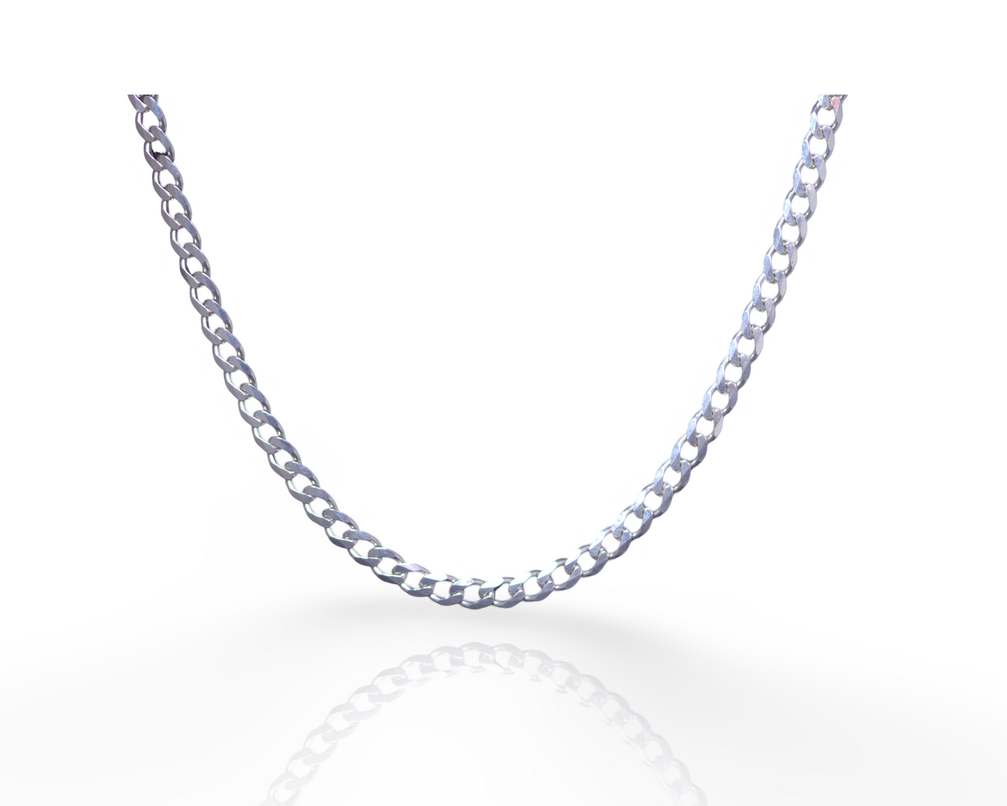necklace for men pure silver 925k grumet style