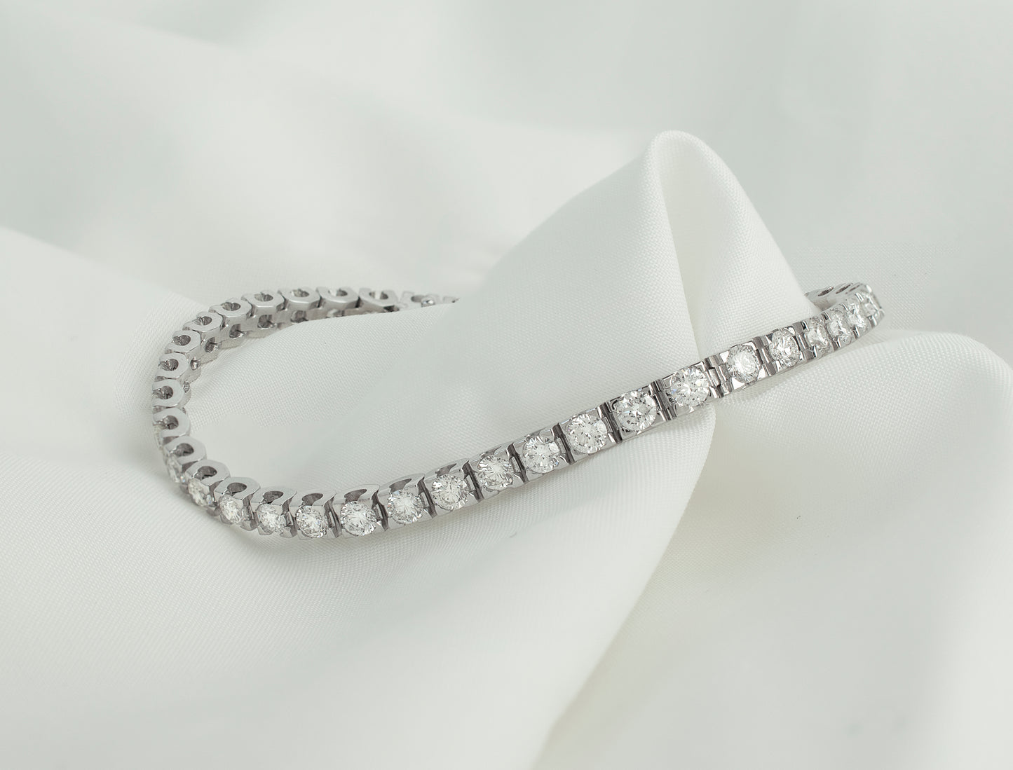 tennis bracelet for women pure silver PLATED BY PLATINUM
